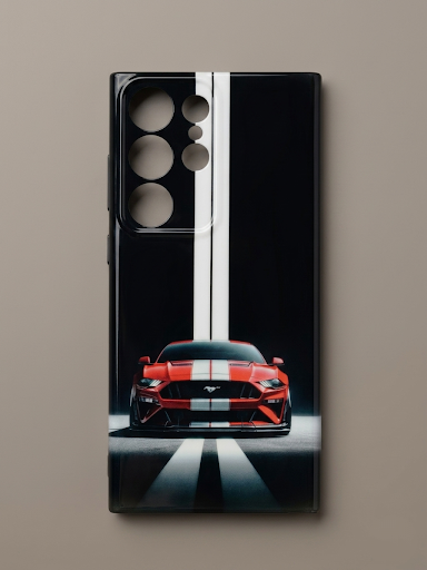 Red Performance Car Racing Stripe Phone Case