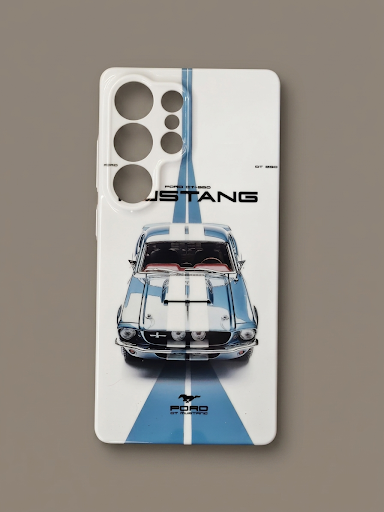 Classic Mustang Blue Stripe Phone Case