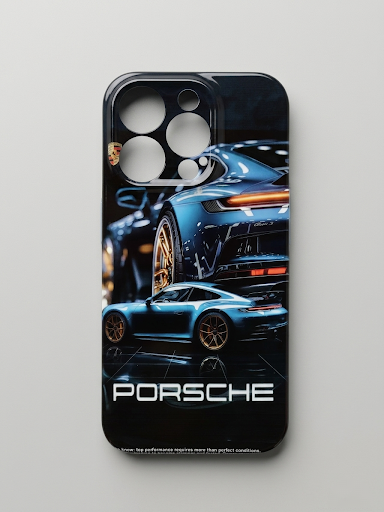 Porsche-Style Blue Performance Phone Case