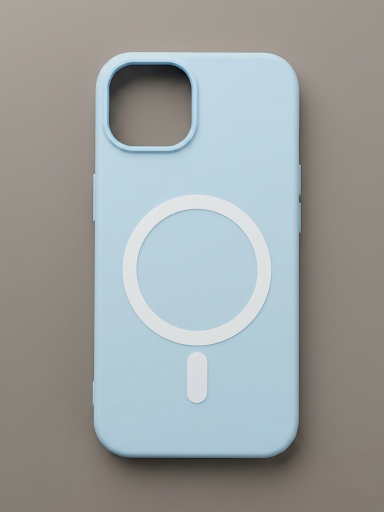 Light Blue MagSafe Ring Phone Case
