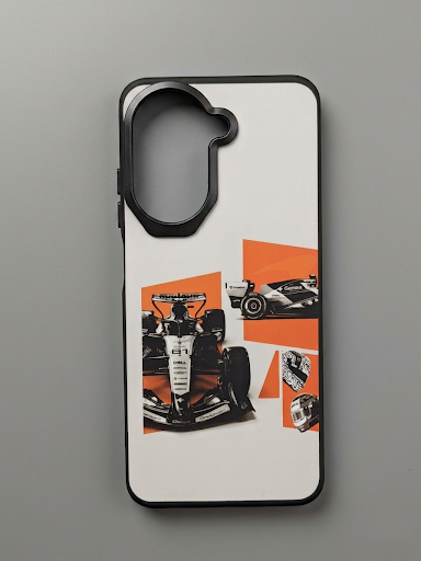 Formula Racing Orange & White Phone Case