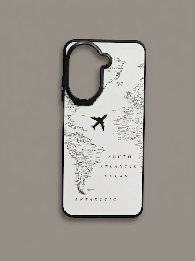 World Map Airplane Phone Case