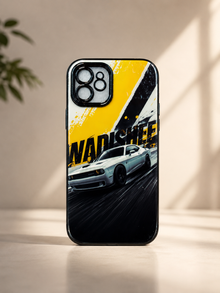 Muscle Car Yellow & Black Graphic Phone Case