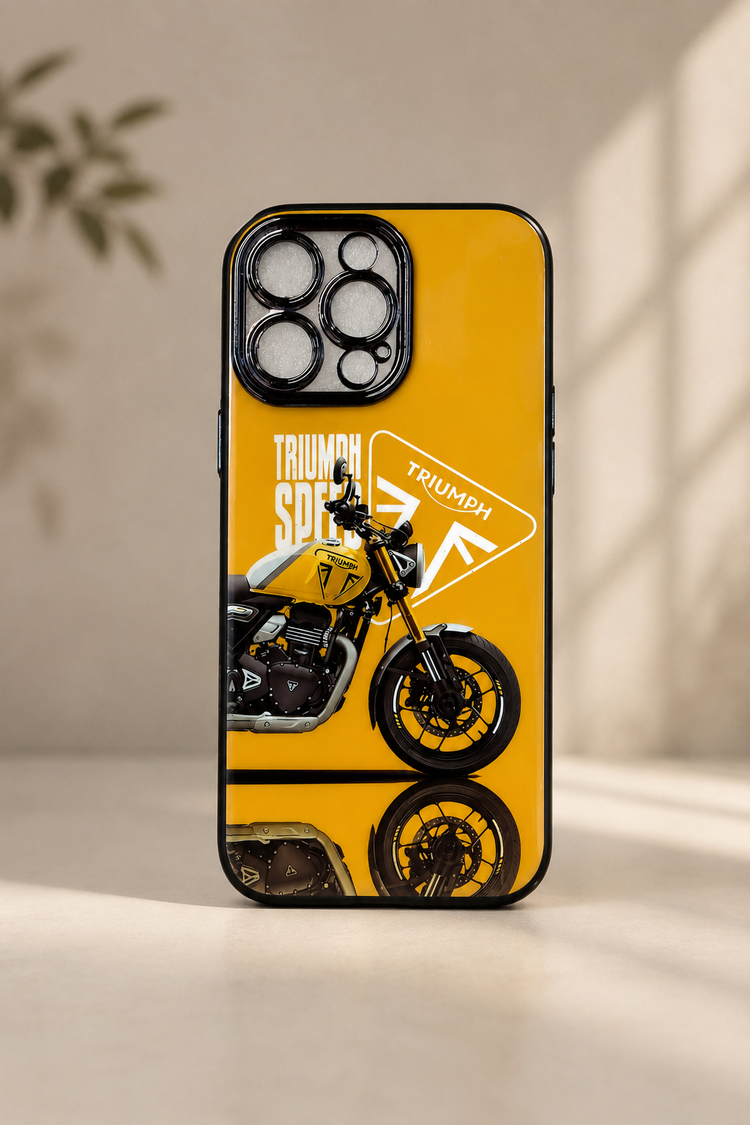 Triumph Speed Yellow Motorcycle Phone Case
